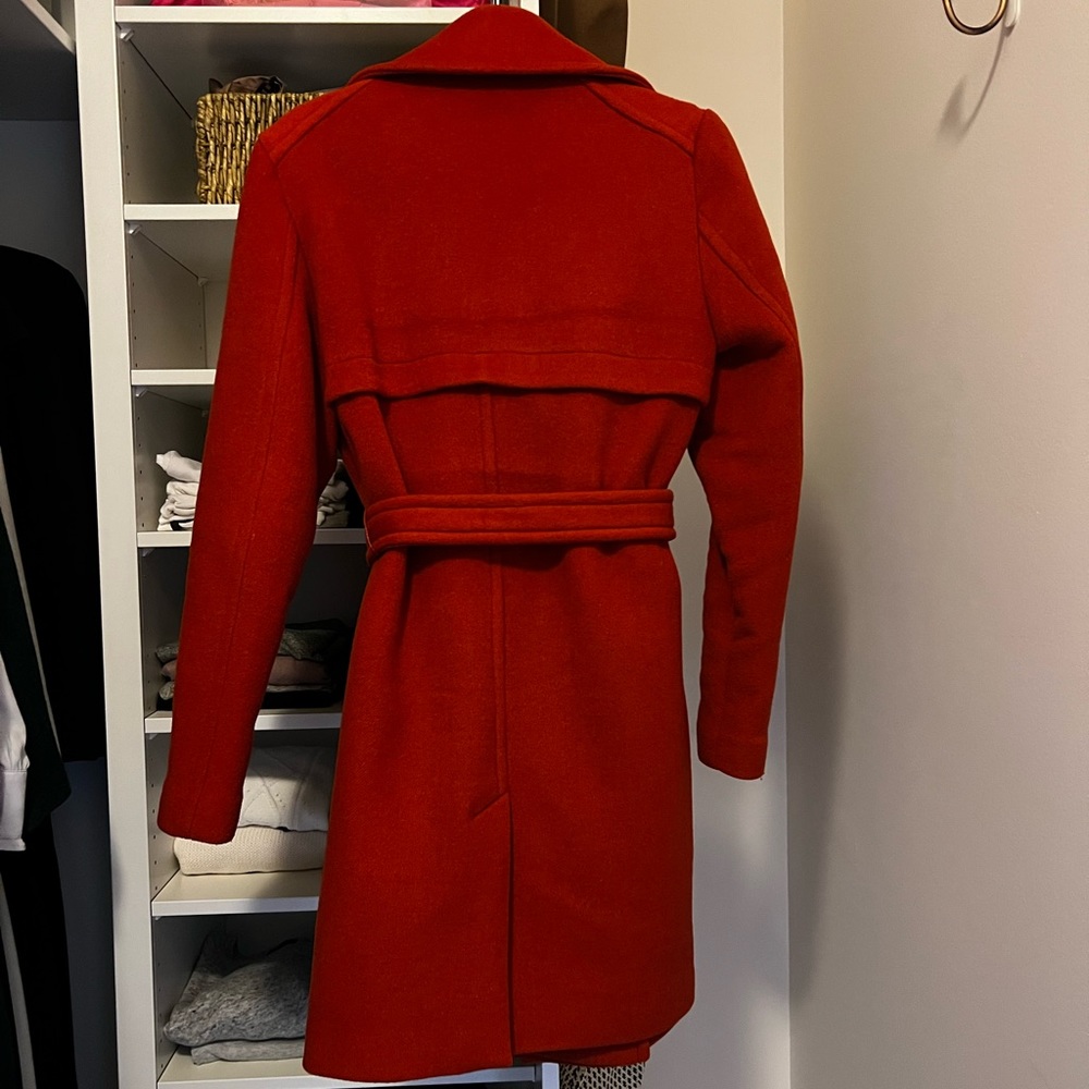 Express Double Breasted Wool/Poly Blend Belted Wi… - image 3